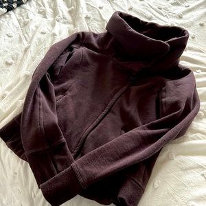 Lululemon maroon zippered sweatshirt